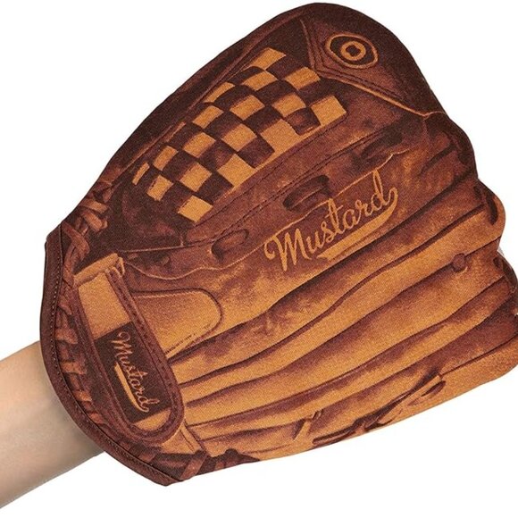 MUSTARD Baseball Home Run Oven Mitt - Picture 1 of 15